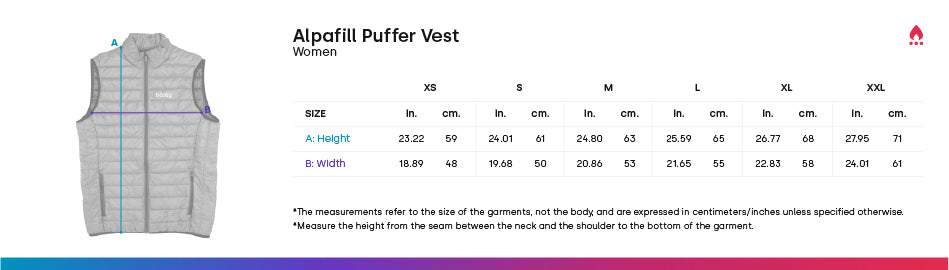 Women's Alpafill Puffer Alpaca Vest - Sole Essentials