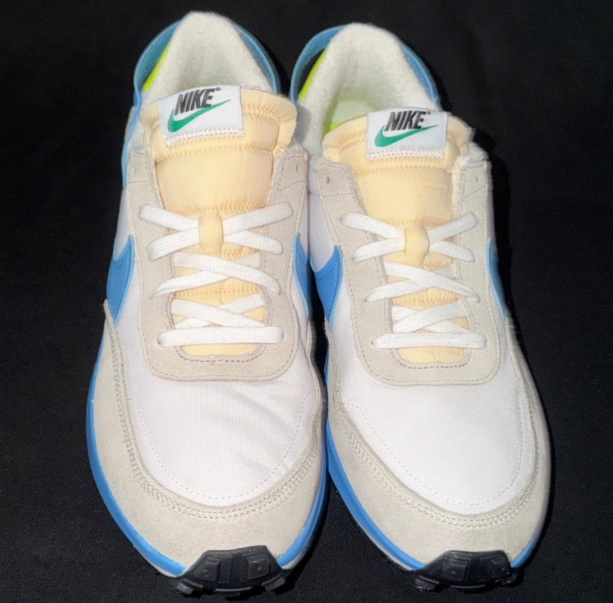 Nike Waffle Debut SE “Summit White / University Blue / Volt” – Men’s Size 11 - Sole Essentials