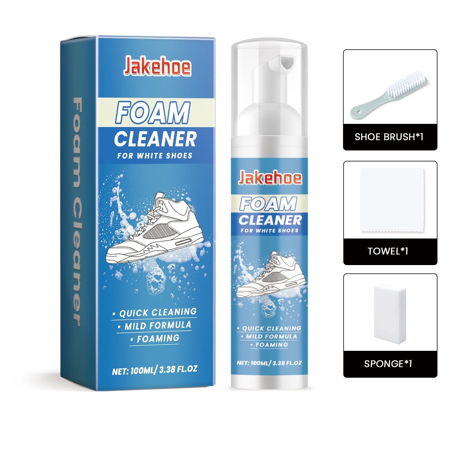 Shoe Cleaner Kit Foam Cleaning Decontamination Multi-Functional Sneaker Cleaning Household Items - Sole Essentials