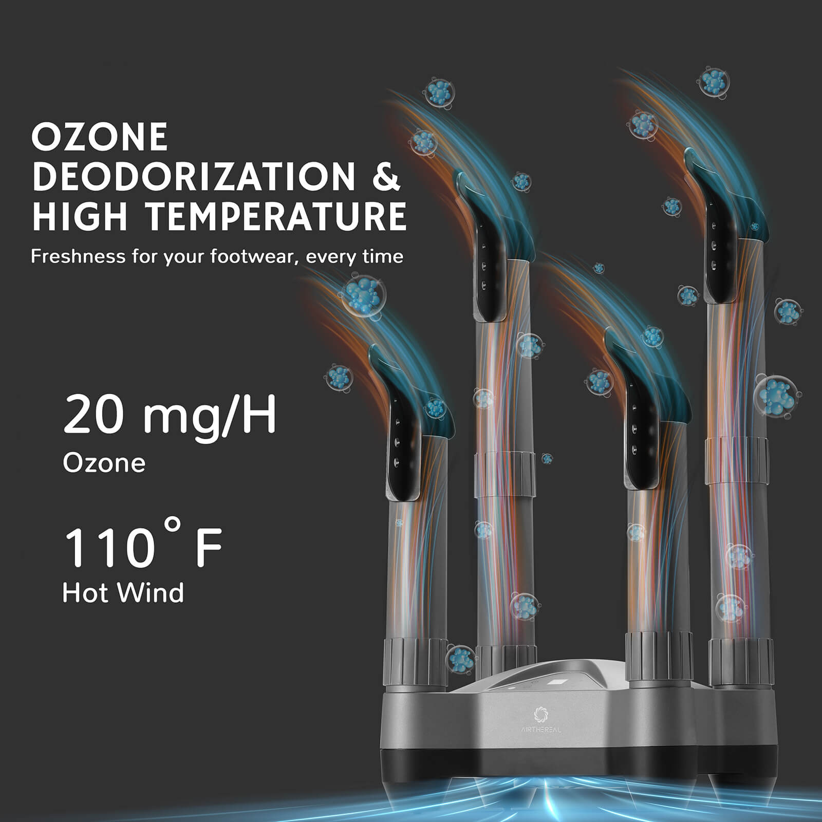 SD20 Boot and Shoe Dryer and Deodorizer with Heat - Sole Essentials