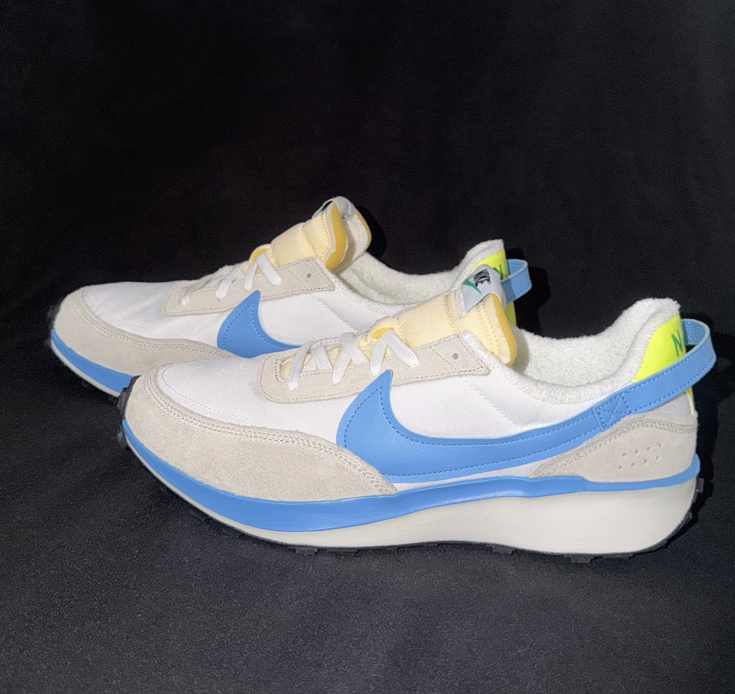 Nike Waffle Debut SE “Summit White / University Blue / Volt” – Men’s Size 11 - Sole Essentials