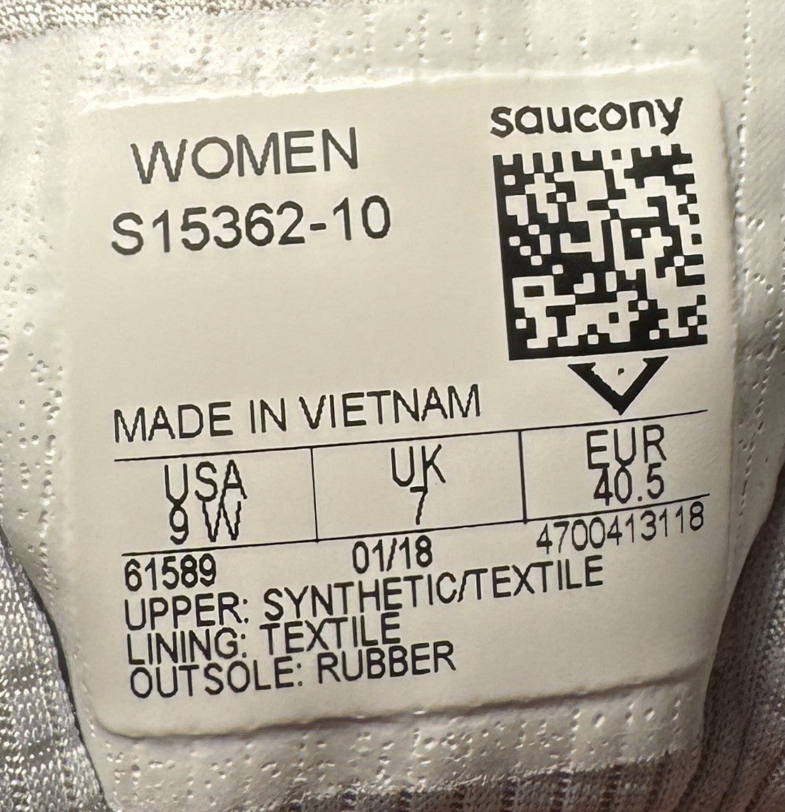 Saucony cohesion 10 Womens Size 9 Grey/White S15362-10  Pre-owned - Sole Essentials