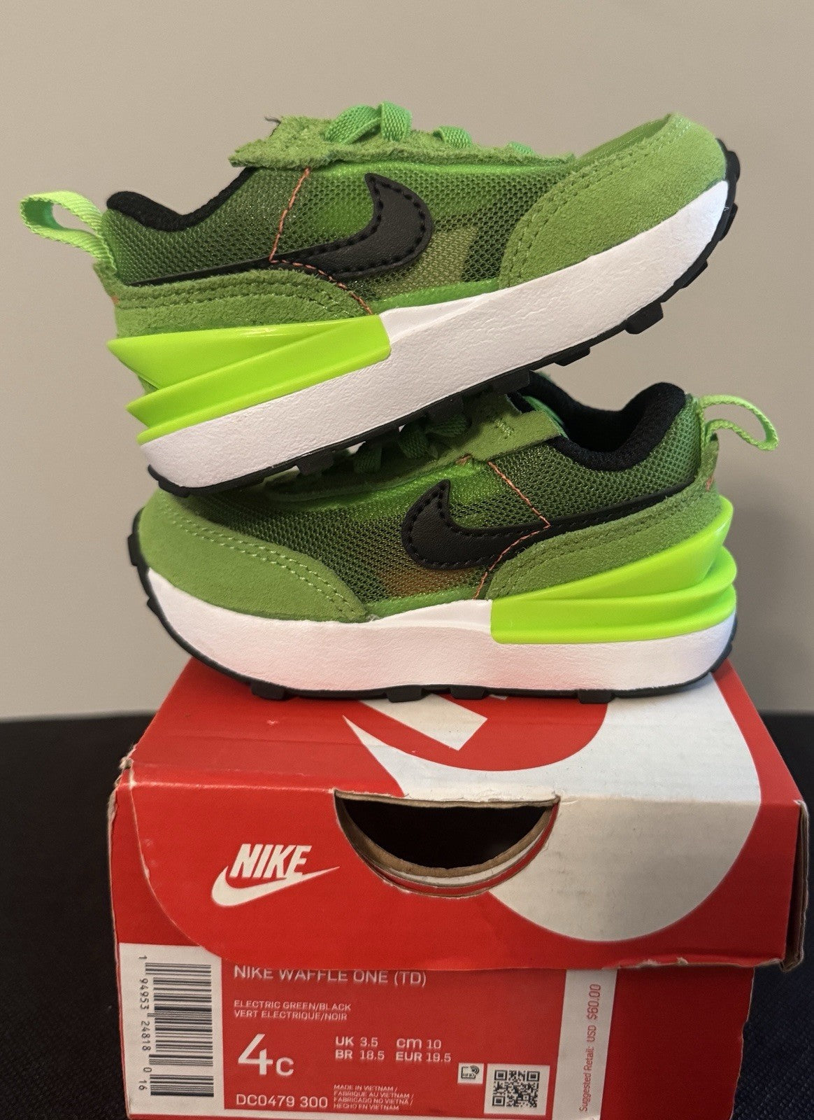 Nike Waffle One TD Size 4C Brand New In Box - Sole Essentials