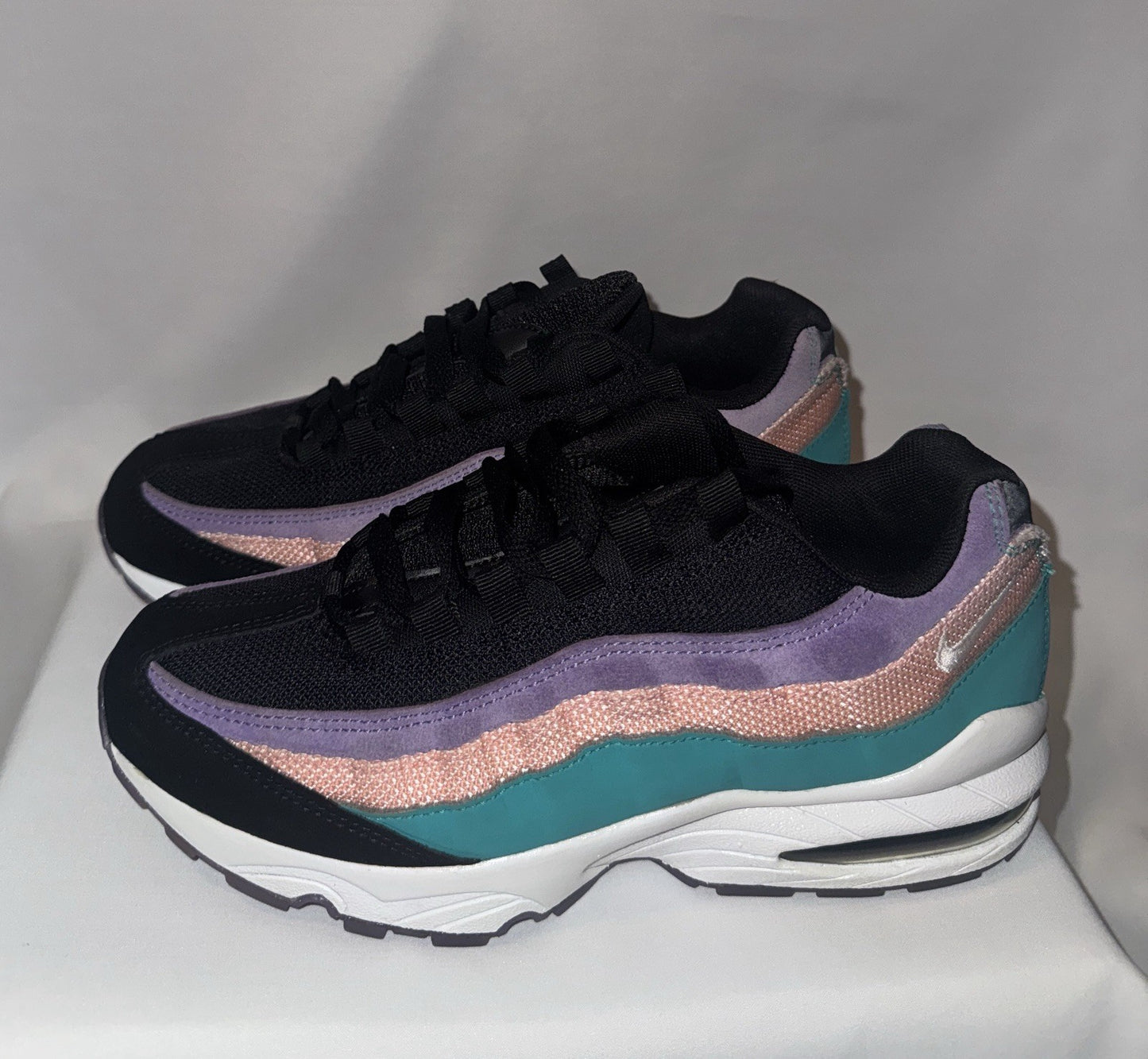 Nike Air Max 95 GS “Have A Nike Day” Black Teal Purple Pink Size 7Y/Women's 8.5 CI5645-001 - Sole Essentials