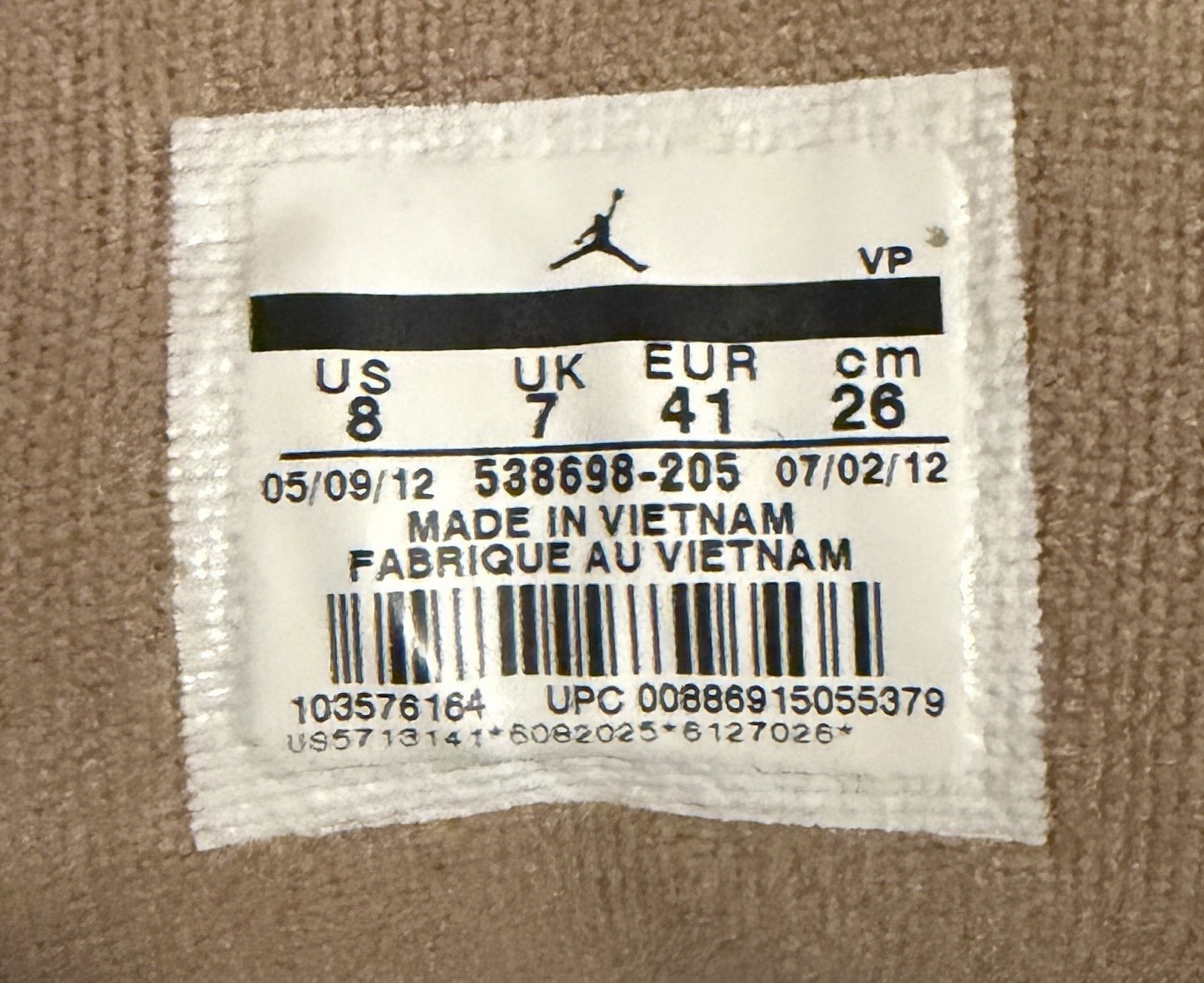 Nike Air Jordan SC-1 Chocolate Men’s Size 8 Pre-owned Excellent Condition - Sole Essentials