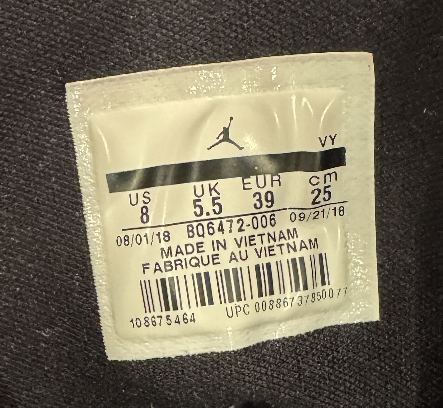 Jordan 1 Mid Black Hot Punch Women’s Size 8 Pre-owned BQ6472-006 - Sole Essentials