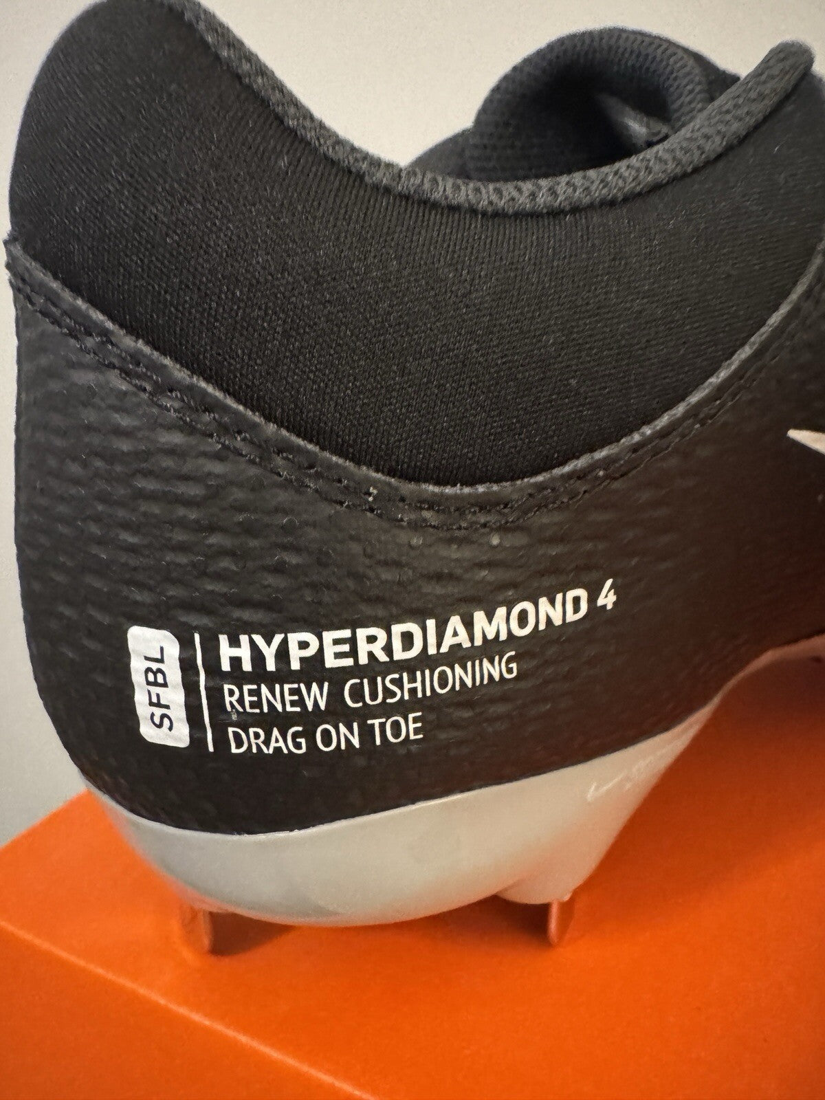 Nike Hyperdiamond 4 Pro Softball Cleats Women’s Size 9 Black White NEW - Sole Essentials