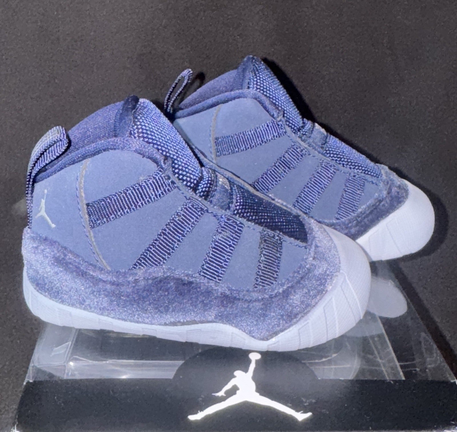 Nike Air Jordan 11 Retro Midnight Navy Velvet Crib Bootie FB1968-441 Size 4C - Sole Essentials