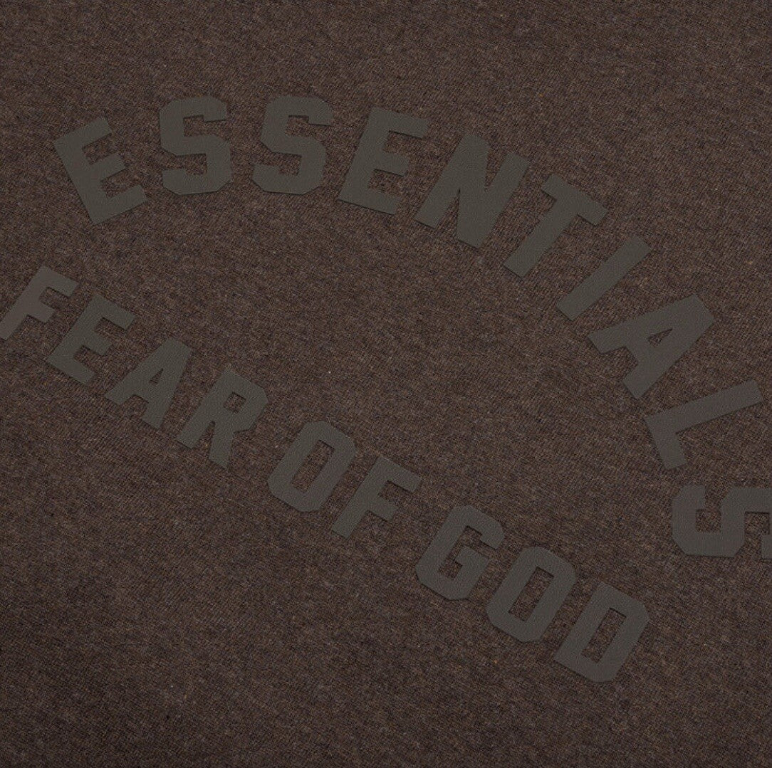 FEAR OF GOD ESSENTIALS HEAVY S/S TEE - HEATHER WOOD SIZE XL MEN’S NWT - Sole Essentials