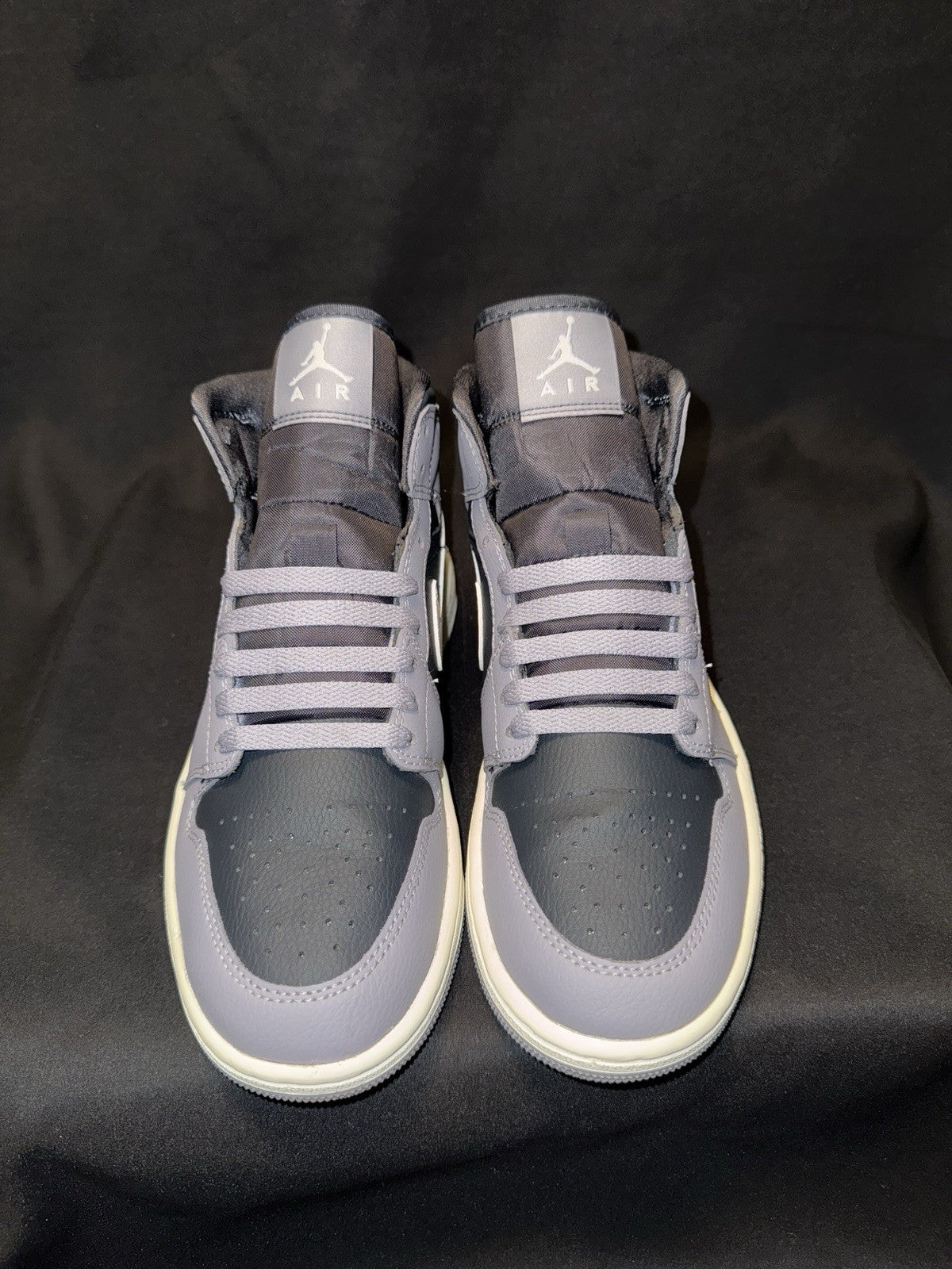 Air Jordan 1 Mid Cement Grey Women’s Size 8 BQ6472-022 Preowned/CLEAN - Sole Essentials