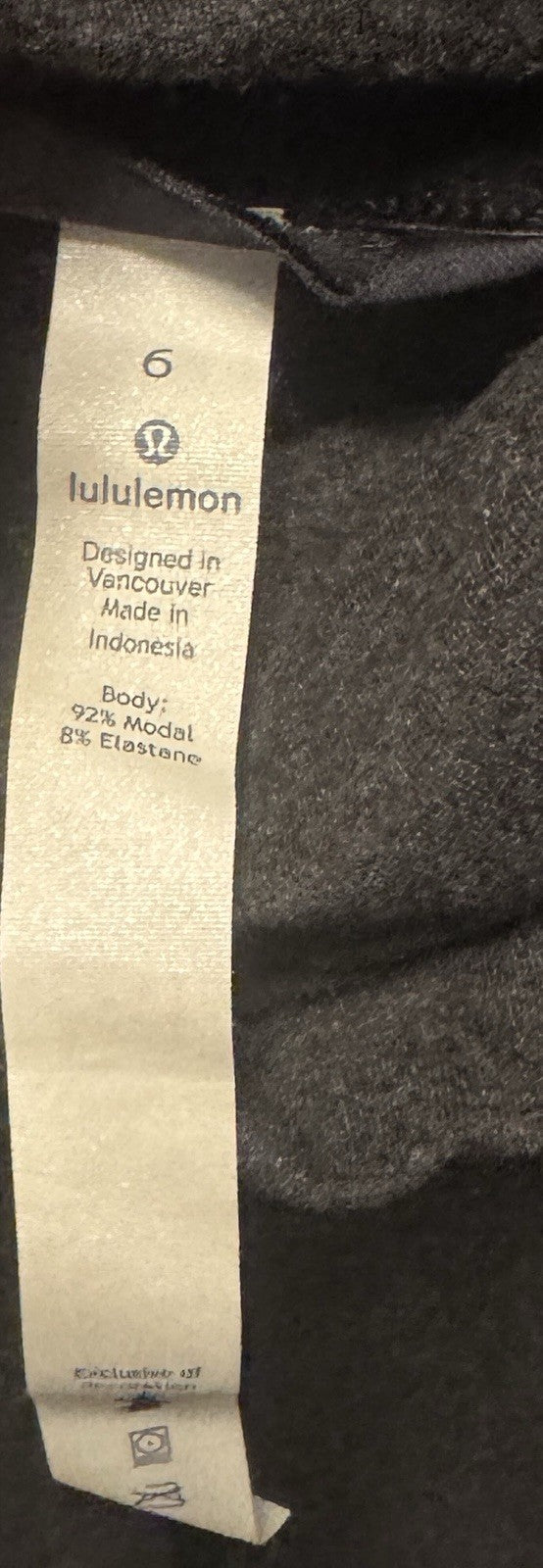 Lululemon Twisted & Tucked Long Sleeve Heathered Mod Black 6 High Neck- Pre-Owned - Sole Essentials