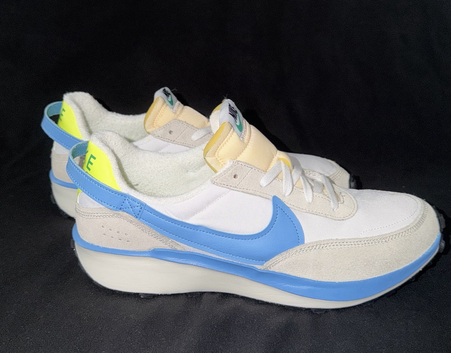 Nike Waffle Debut SE “Summit White / University Blue / Volt” – Men’s Size 11 - Sole Essentials