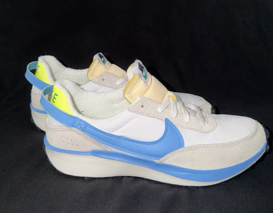 Nike Waffle Debut SE “Summit White / University Blue / Volt” – Men’s Size 11 - Sole Essentials
