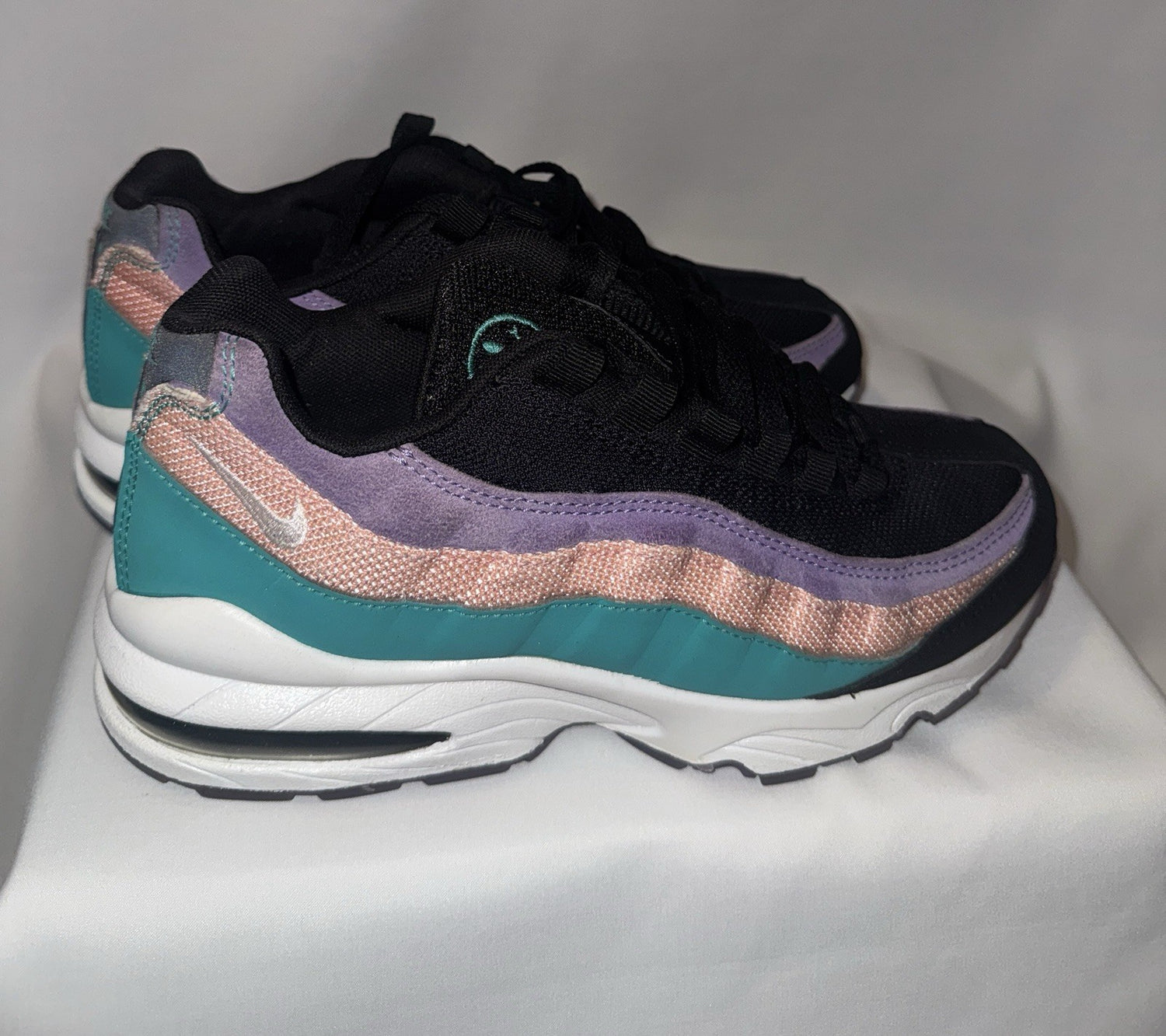 Nike Air Max 95 GS “Have A Nike Day” Black Teal Purple Pink Size 7Y/Women's 8.5 CI5645-001 - Sole Essentials