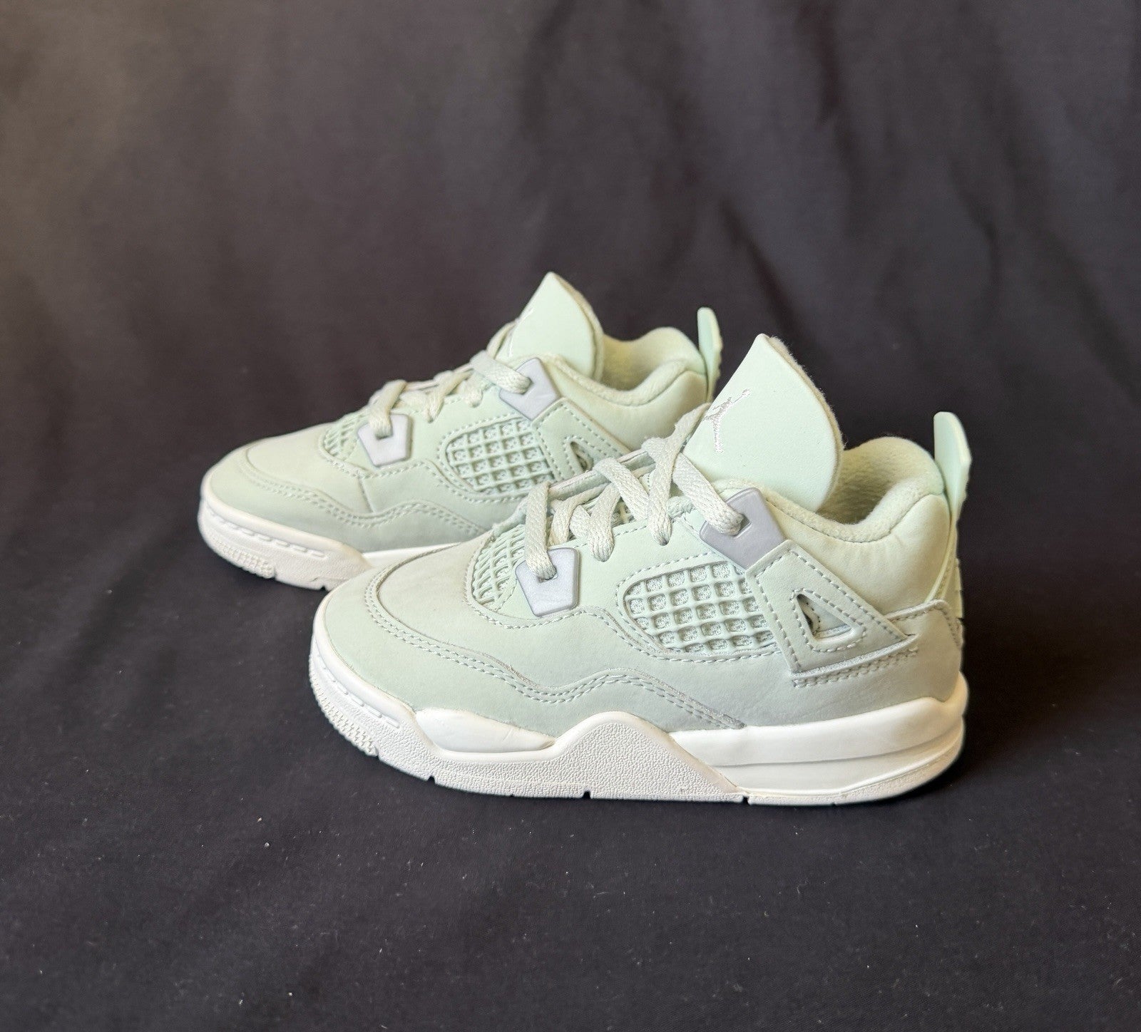 Baby/Toddler's Air Jordan Retro 4 “Seafoam Sail” HV4384-003 Size 9C Pre-Owned - Sole Essentials