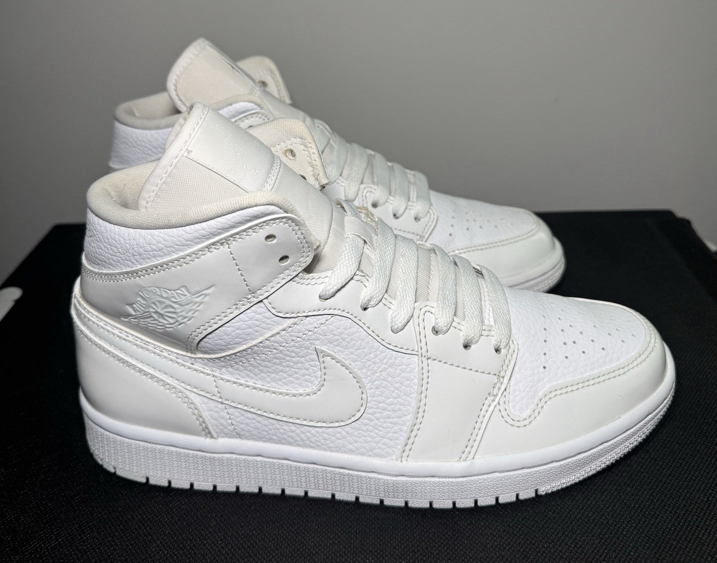 Nike Air Jordan 1 Mid “Triple White” (BQ6472-100) Women’s Size 8.5 - Sole Essentials