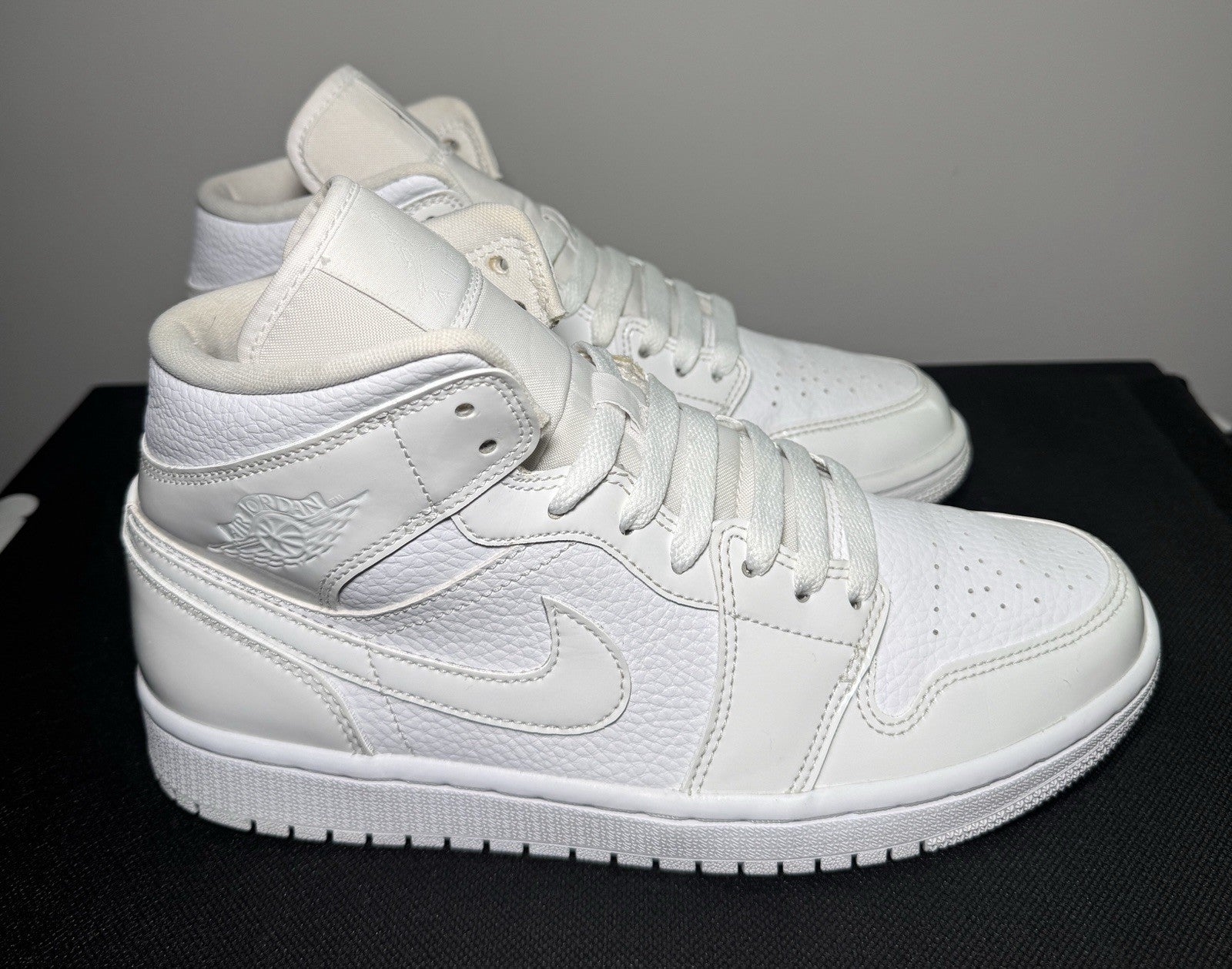 Nike Air Jordan 1 Mid “Triple White” (BQ6472-100) Women’s Size 8.5 - Sole Essentials