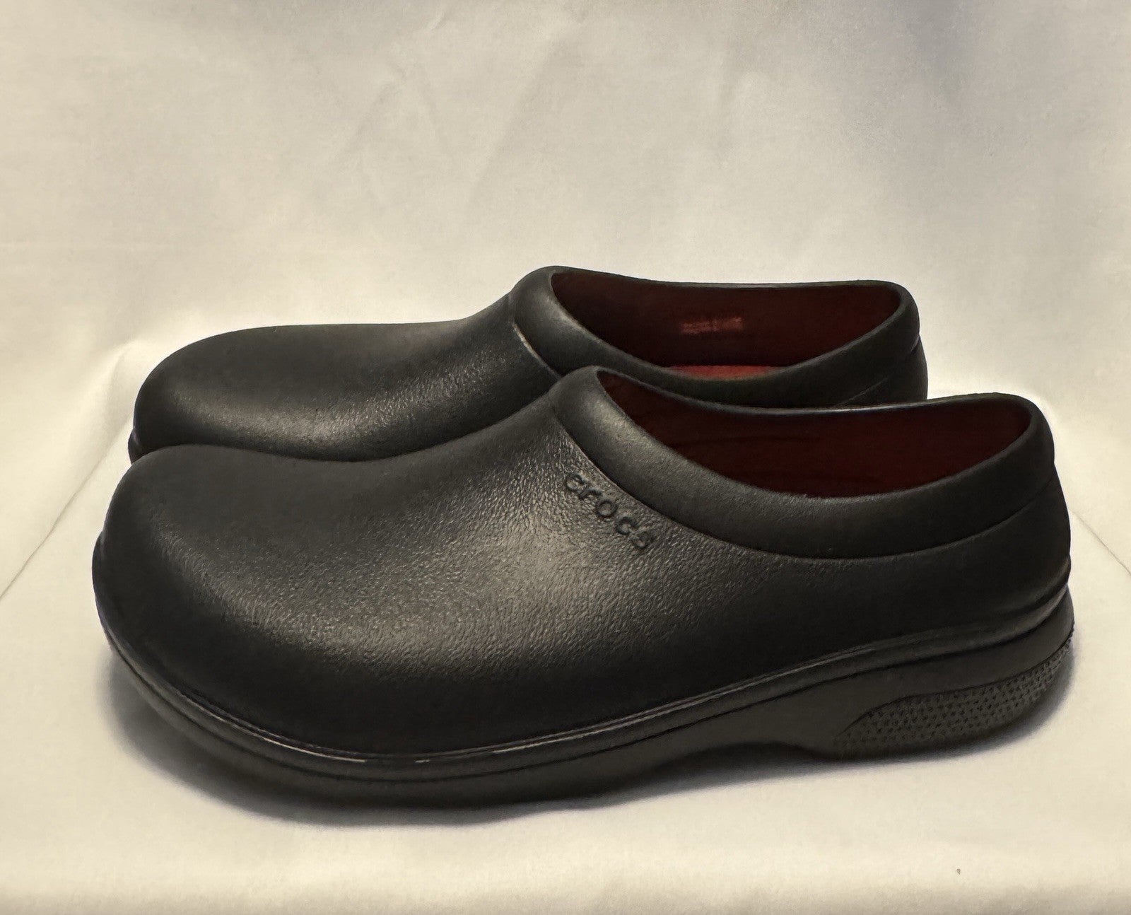 Crocs On-The-Clock Work Clogs Black Slip Resistant LiteRide Insole Men’s Size 10 - Sole Essentials