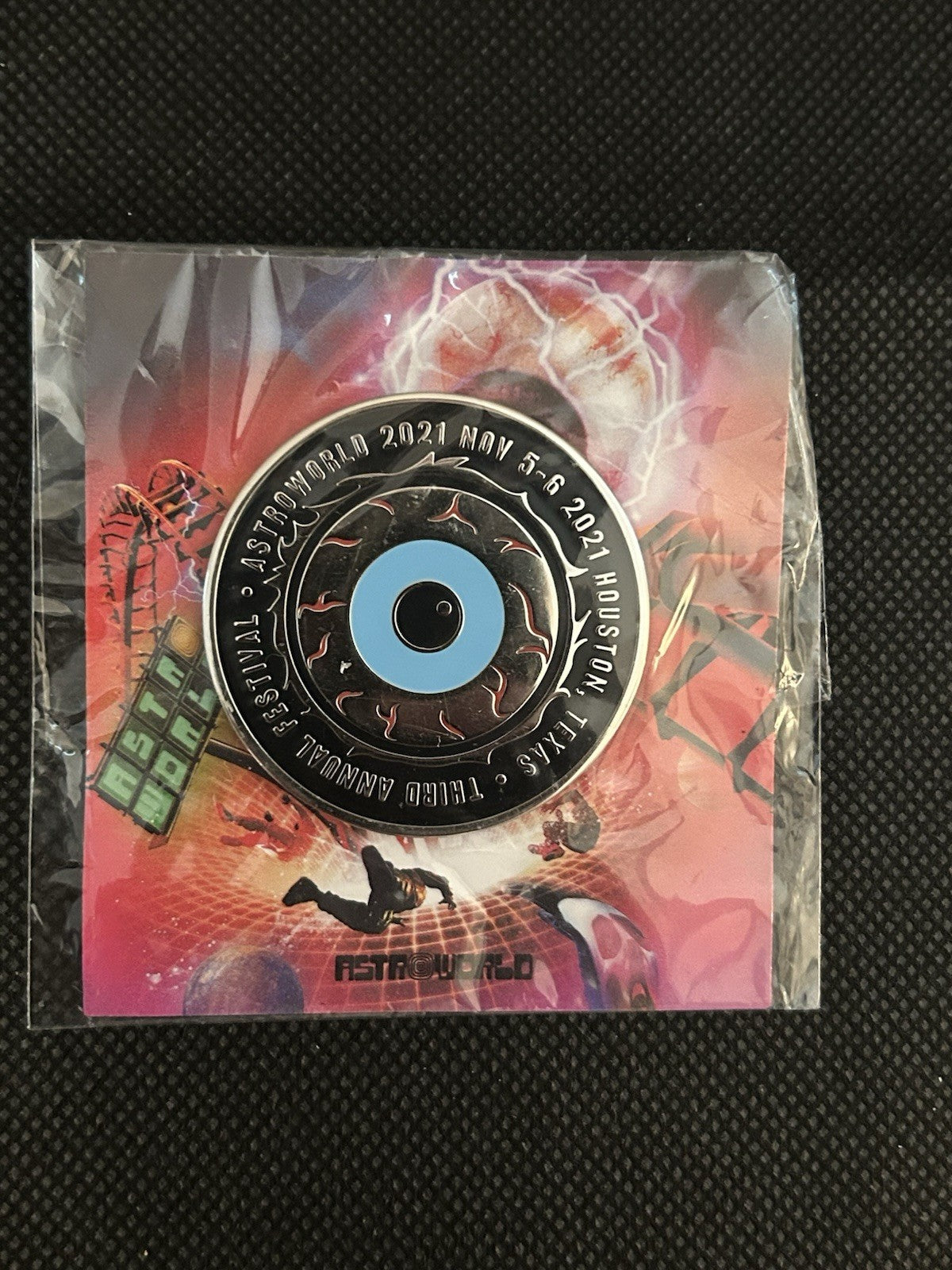 2021 Astroworld Travis Scott Eyeball Pin - Sole Essentials