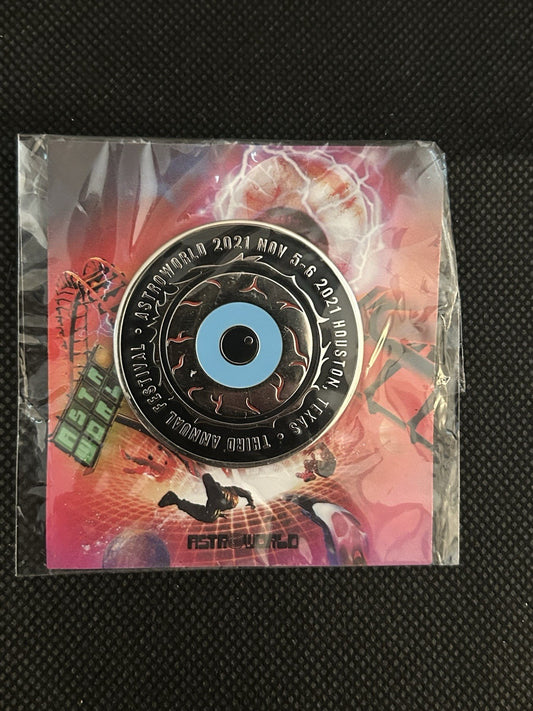 2021 Astroworld Travis Scott Eyeball Pin - Sole Essentials