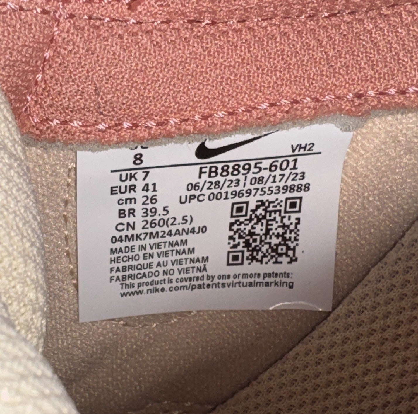 Nike Dunk Low Red Stardust 2023 Men’s Size 8 Preowned/CLEAN FB8895-601 - Sole Essentials