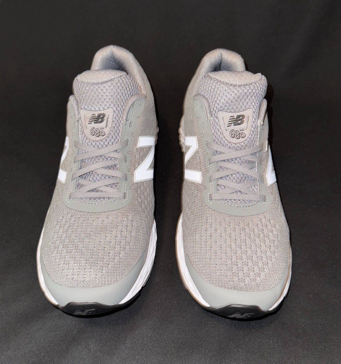 New Balance 680v6 Women’s Running Shoes Grey/White Size 12. Pre-owned No Box - Sole Essentials