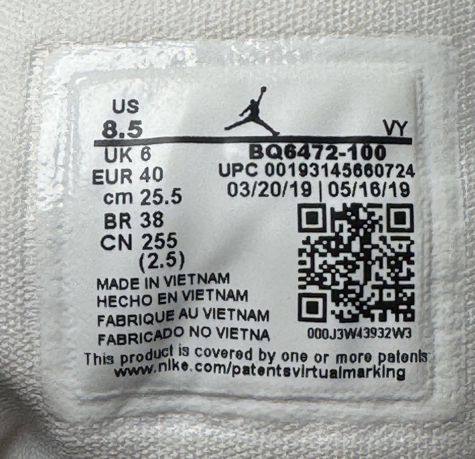 Nike Air Jordan 1 Mid “Triple White” (BQ6472-100) Women’s Size 8.5 - Sole Essentials