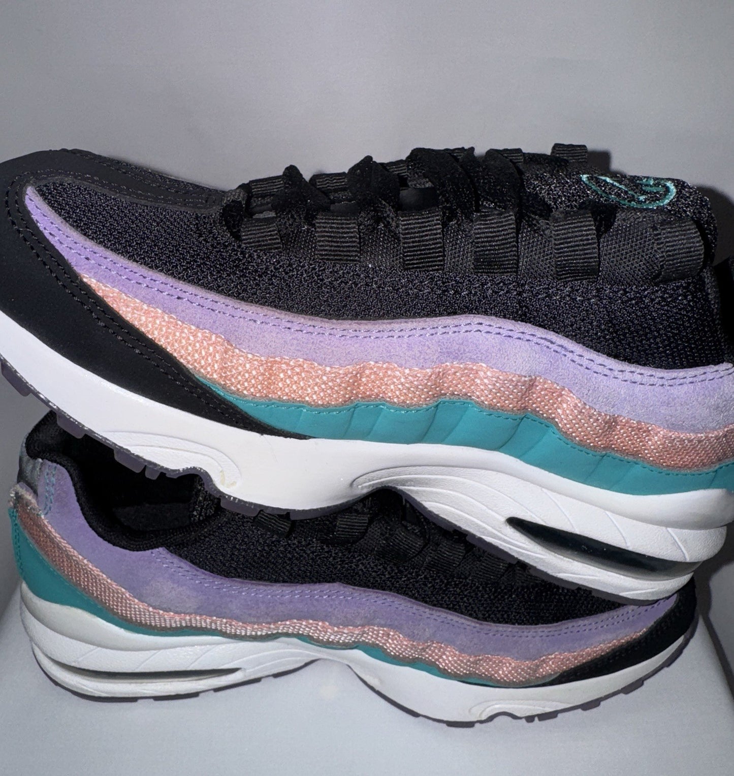 Nike Air Max 95 GS “Have A Nike Day” Black Teal Purple Pink Size 7Y/Women's 8.5 CI5645-001 - Sole Essentials