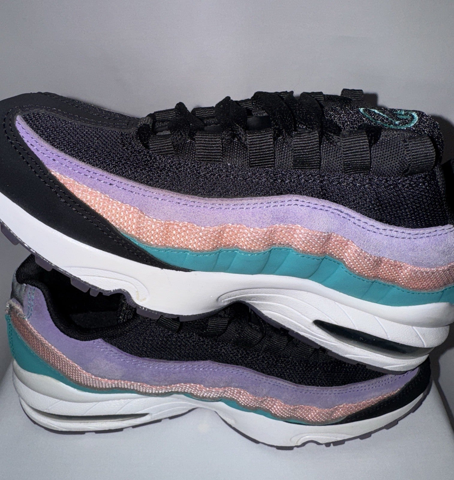 Nike Air Max 95 GS “Have A Nike Day” Black Teal Purple Pink Size 7Y/Women's 8.5 CI5645-001 - Sole Essentials