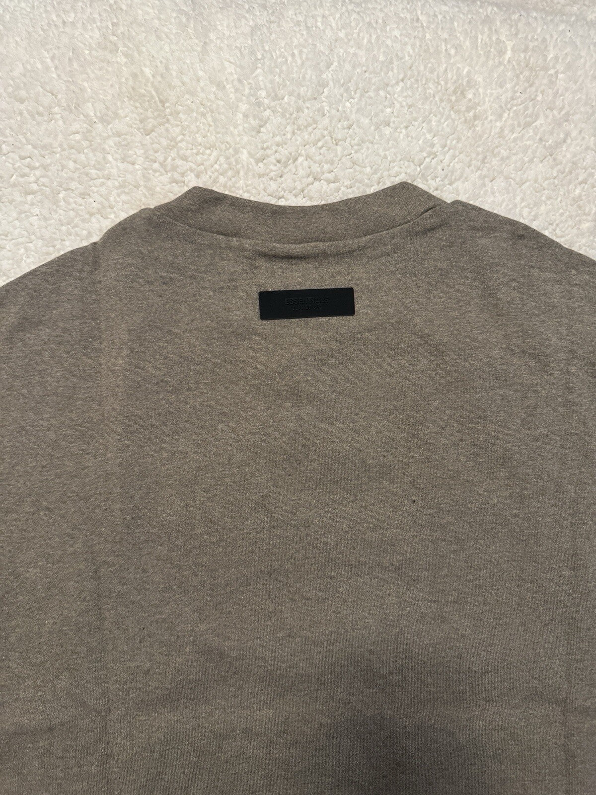 FEAR OF GOD ESSENTIALS HEAVY S/S TEE - HEATHER WOOD SIZE XL MEN’S NWT - Sole Essentials