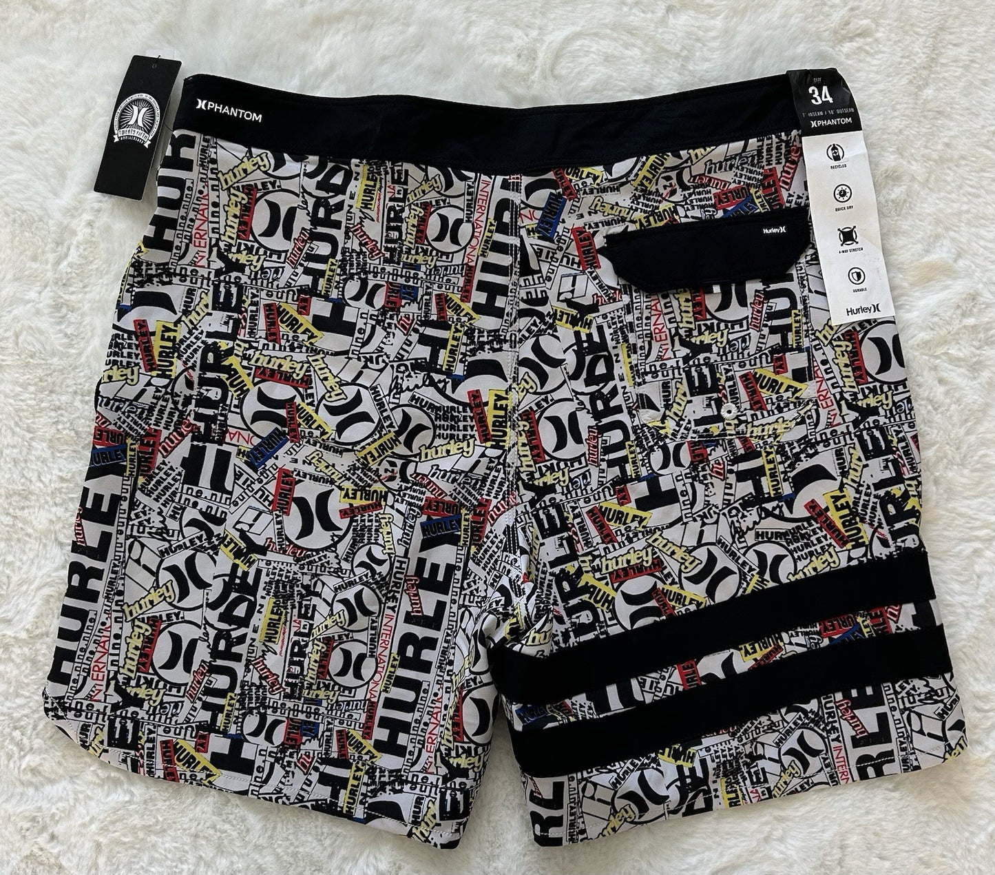 Men's Hurley Phantom 18" 4 Way Stretch Board Shorts Swim - Sole Essentials