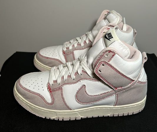 Nike Dunk High 1985 Barely Rose Denim Men's Size 7.5 DQ8799-100 CLEAN - Sole Essentials