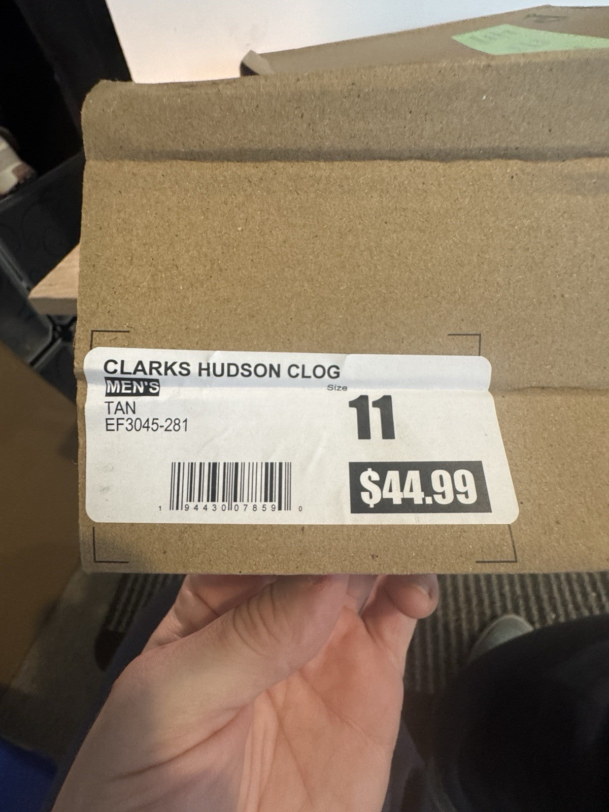 Clark’s Hudson Clog Mens Size 11 New In Damaged Box - Sole Essentials