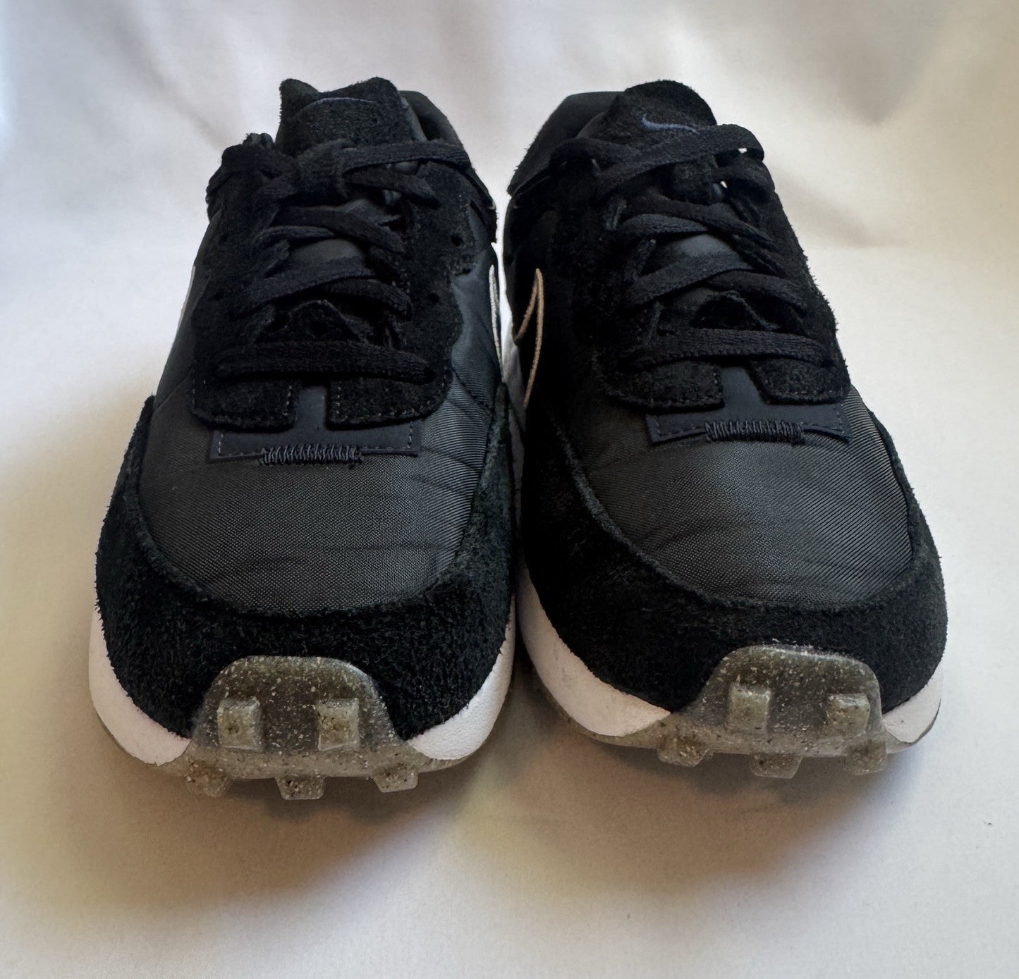 Nike Fontanka Waffle Black White Women’s Size 8.5  Pre-owned - Sole Essentials