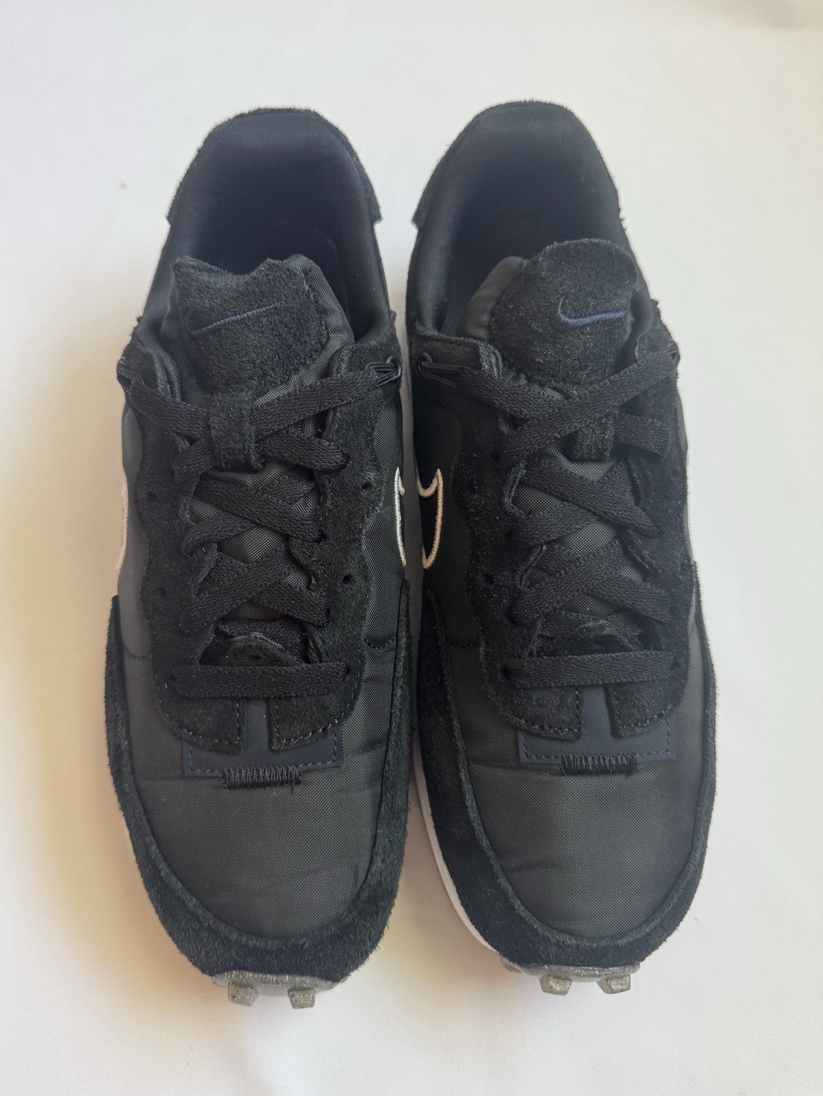 Nike Fontanka Waffle Black White Women’s Size 8.5  Pre-owned - Sole Essentials