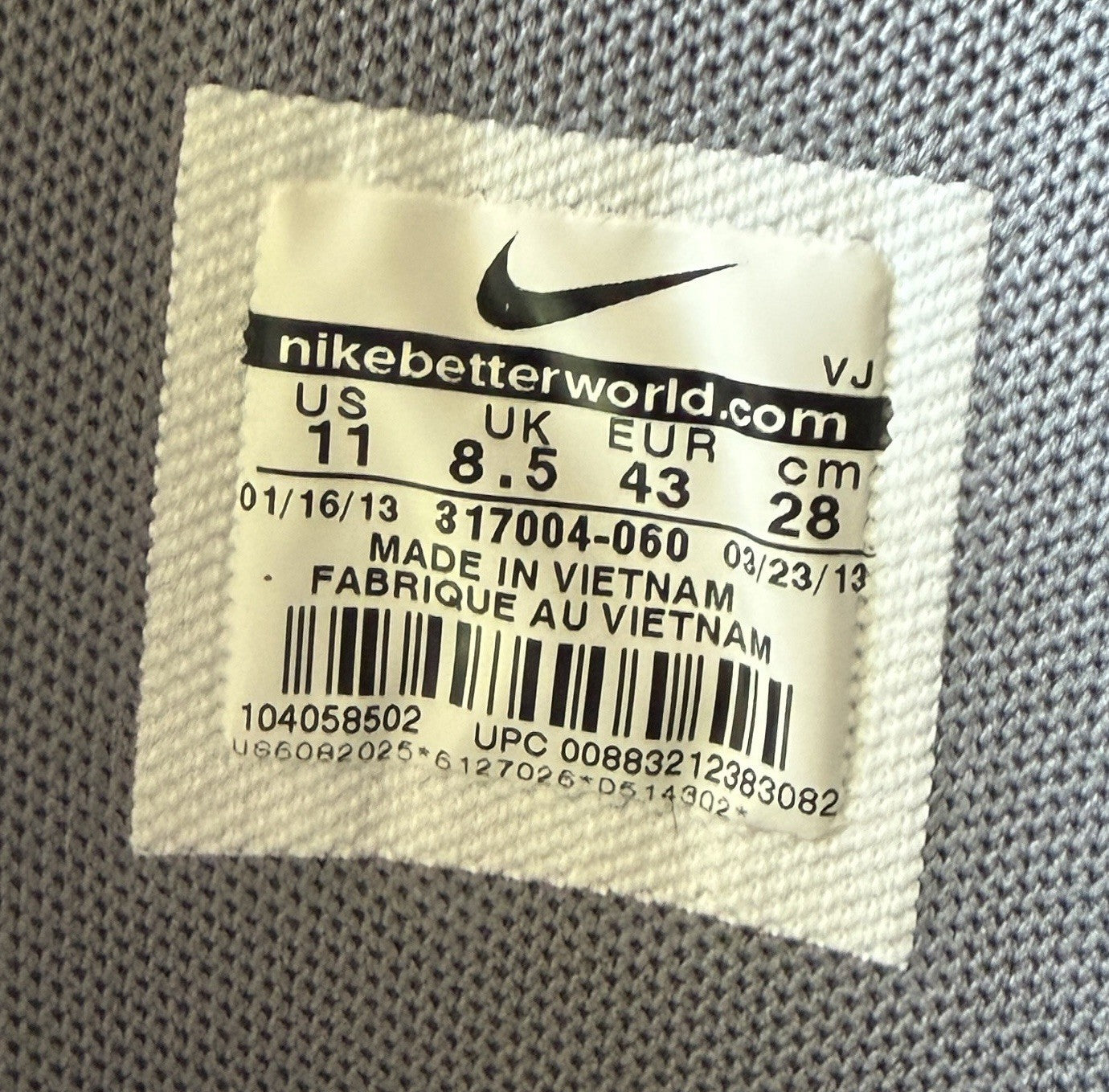 Size 11 - Nike Air Max Torch Low Gray W - Sole Essentials