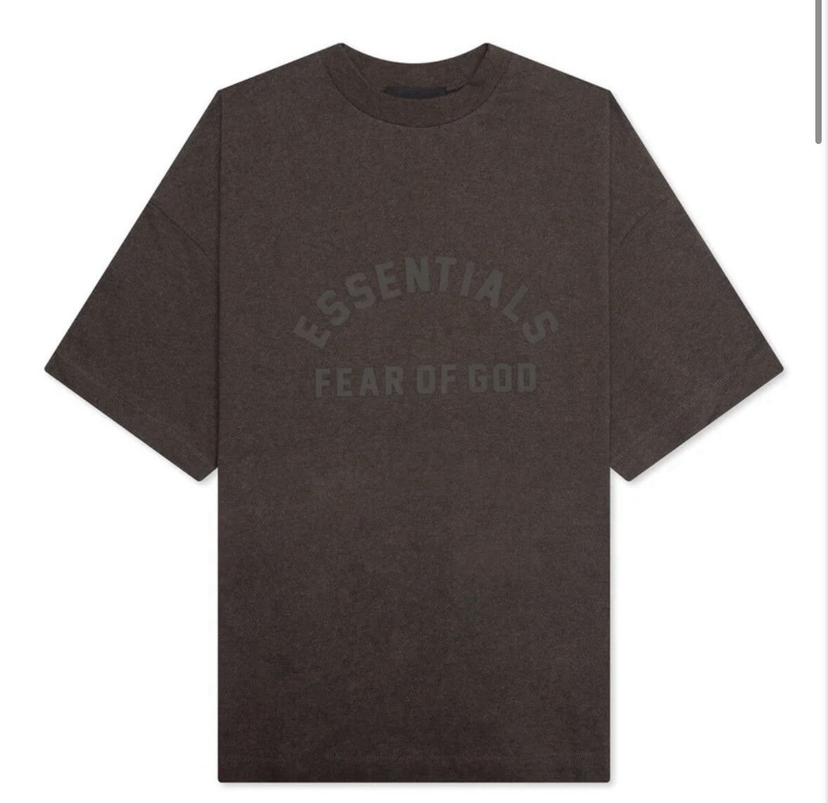 FEAR OF GOD ESSENTIALS HEAVY S/S TEE - HEATHER WOOD SIZE XL MEN’S NWT - Sole Essentials