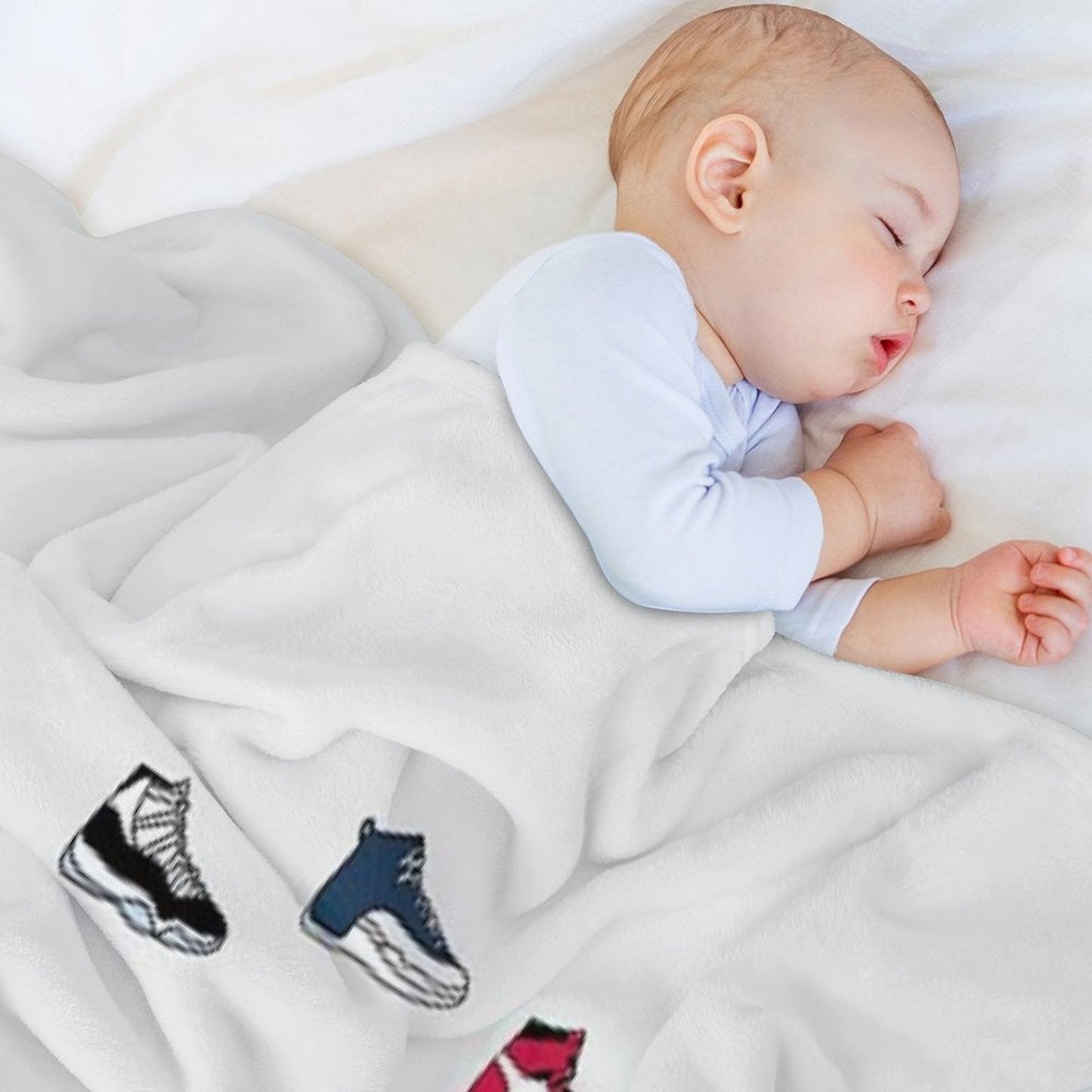 Jordan Sneaker Clock Throw Blanket - Sole Essentials