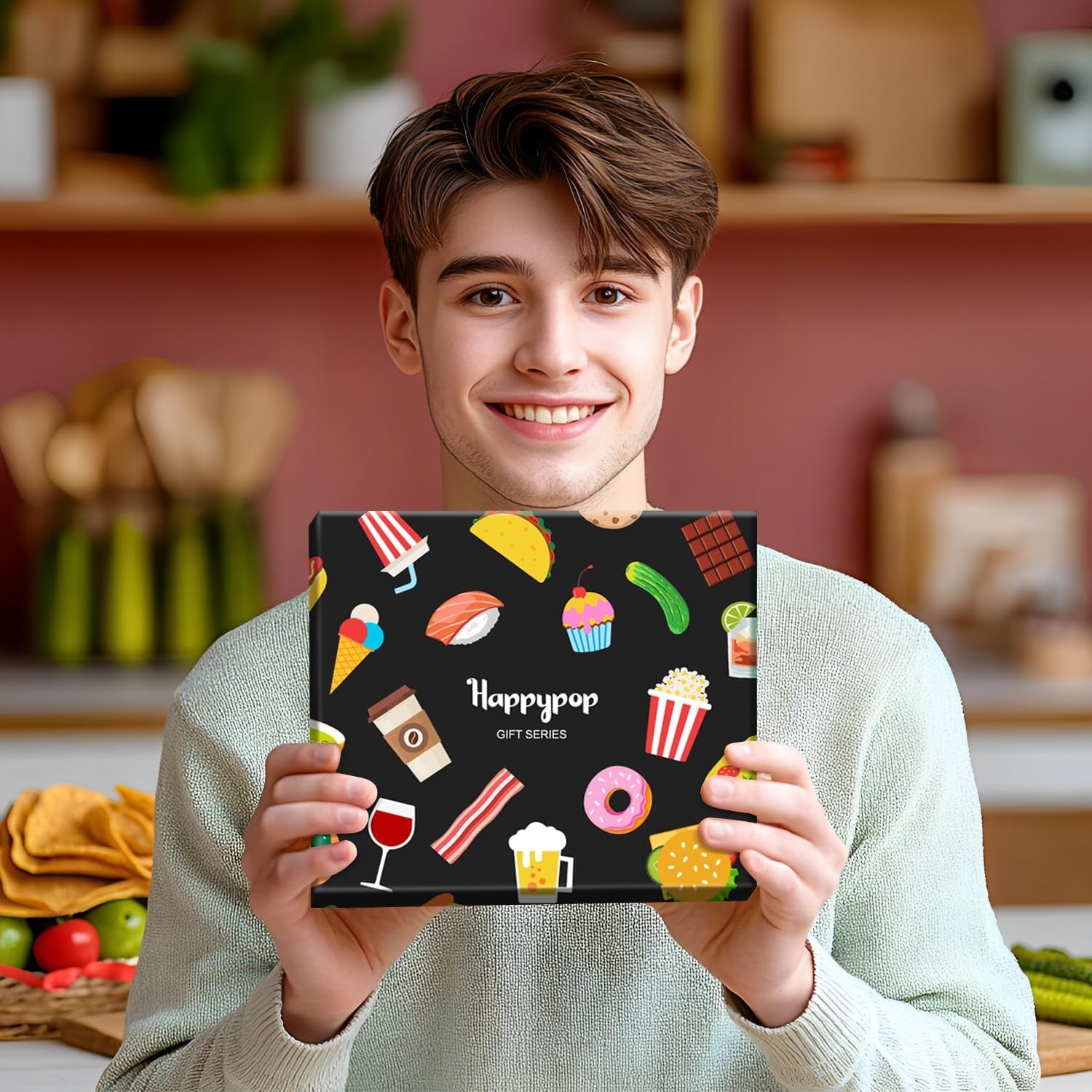 Funny Socks for Men - Donut Burger Gifts, Pickle Taco Socks, Stocking Stuffers for Teen Boys - Sole Essentials