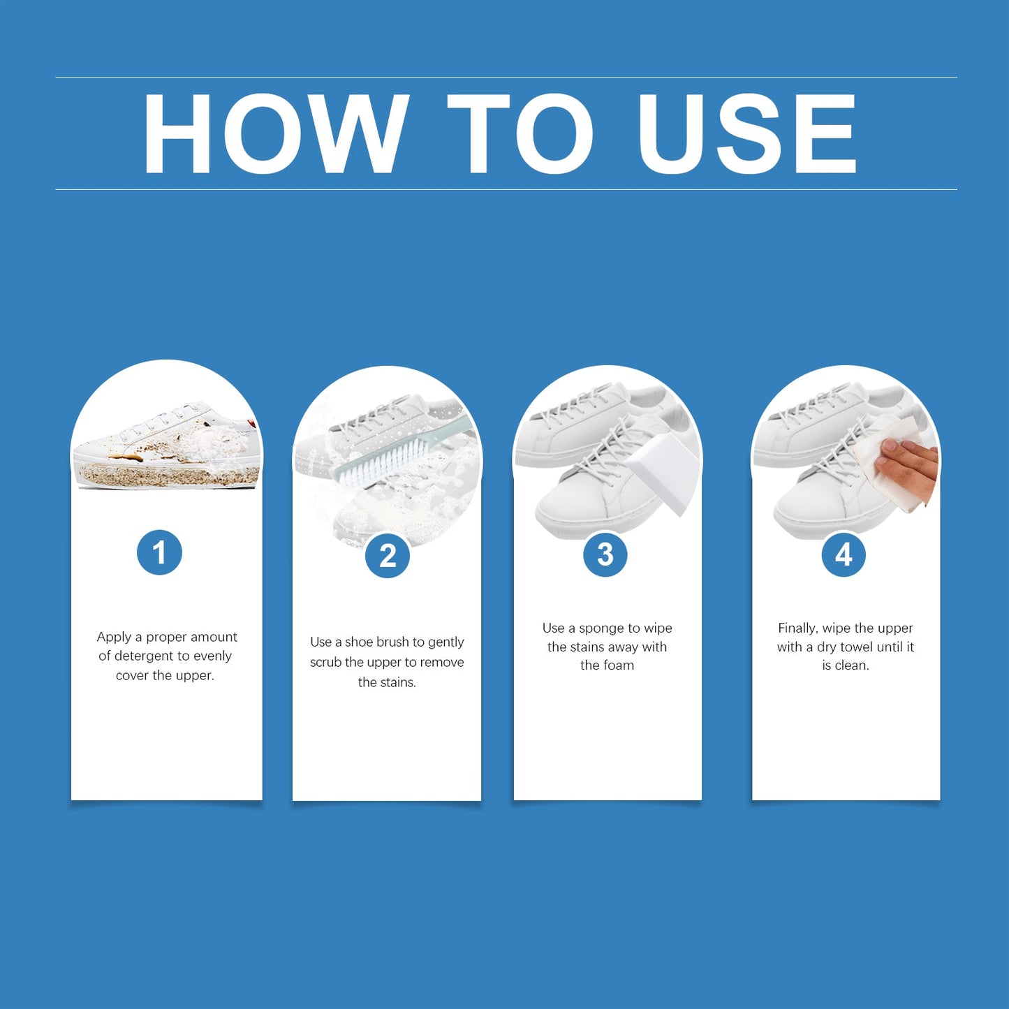 Shoe Cleaner Kit Foam Cleaning Decontamination Multi-Functional Sneaker Cleaning Household Items - Sole Essentials