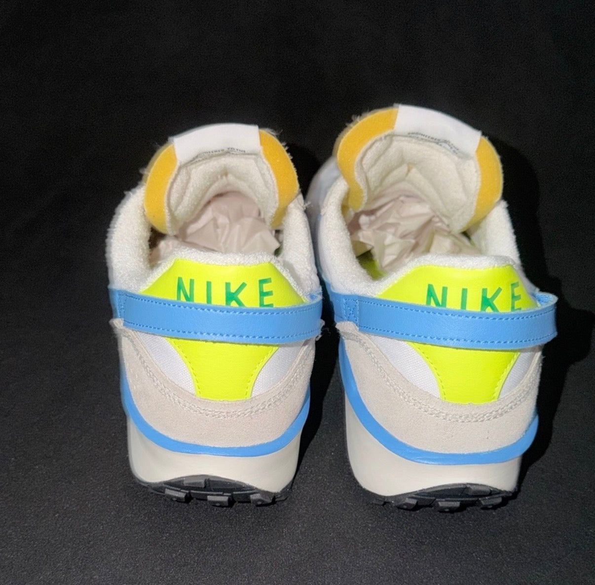 Nike Waffle Debut SE “Summit White / University Blue / Volt” – Men’s Size 11 - Sole Essentials