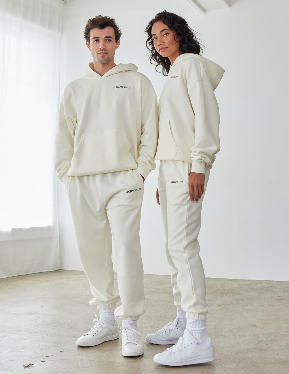 Basics White Sand Unisex Hoodie - Sole Essentials