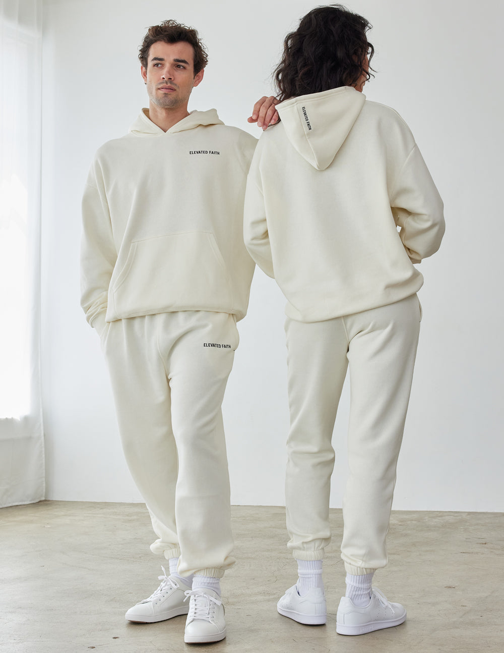Basics White Sand Unisex Hoodie - Sole Essentials