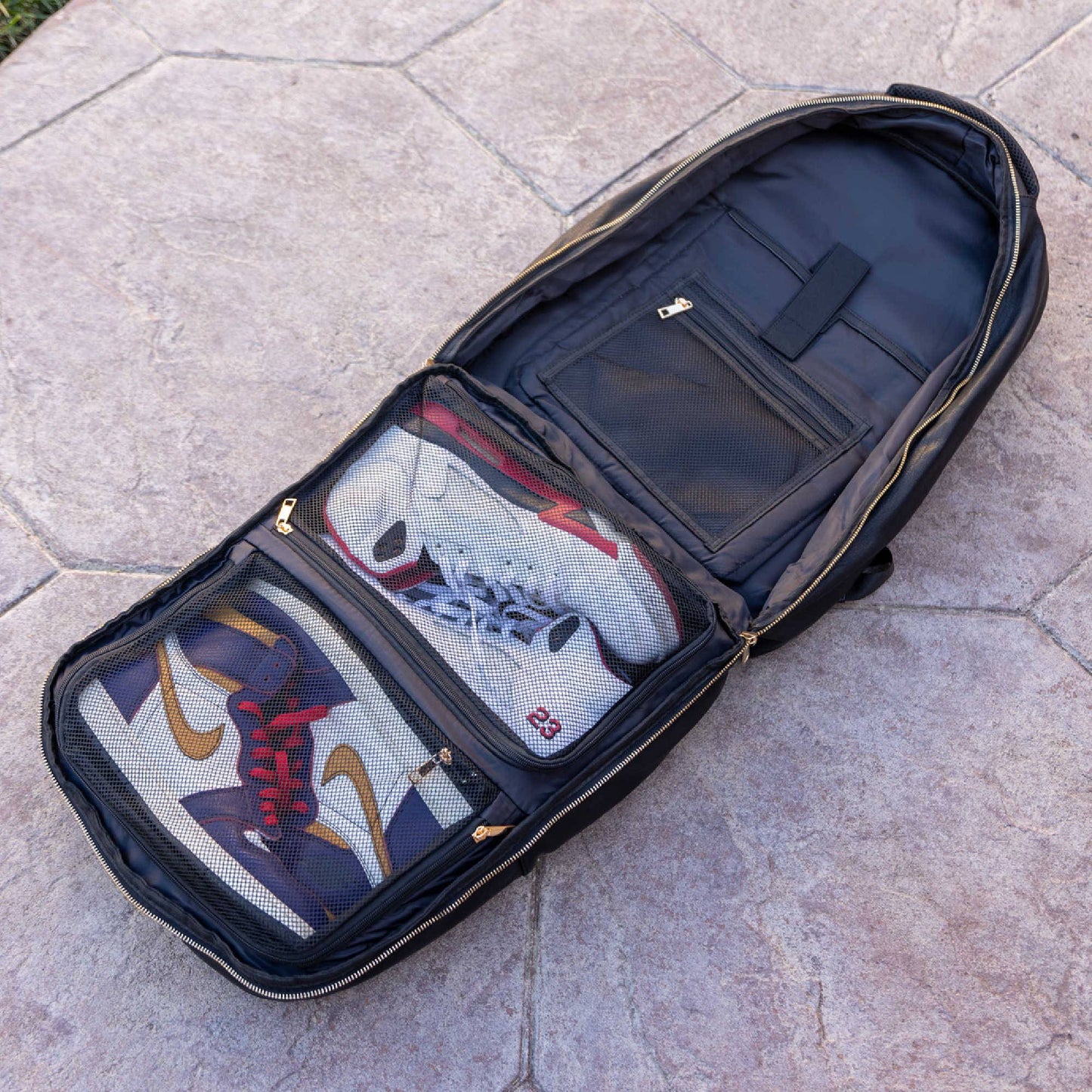 Black Leather Commuter Bag - Sole Essentials