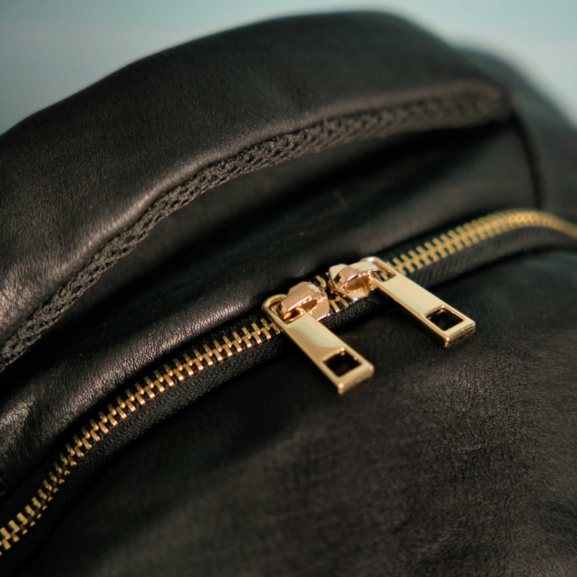 Black Leather Commuter Bag - Sole Essentials