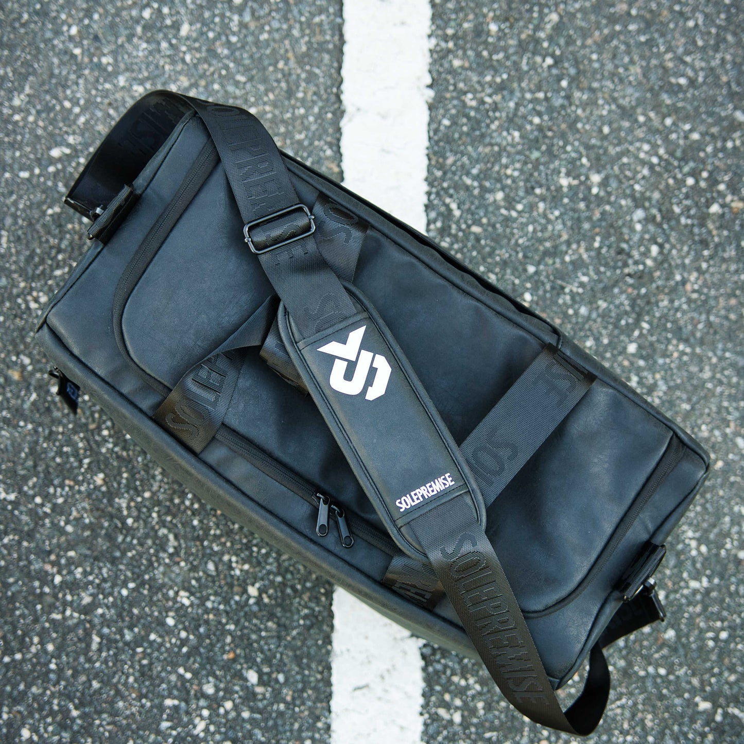Black Leather Sneaker Duffle - Sole Essentials