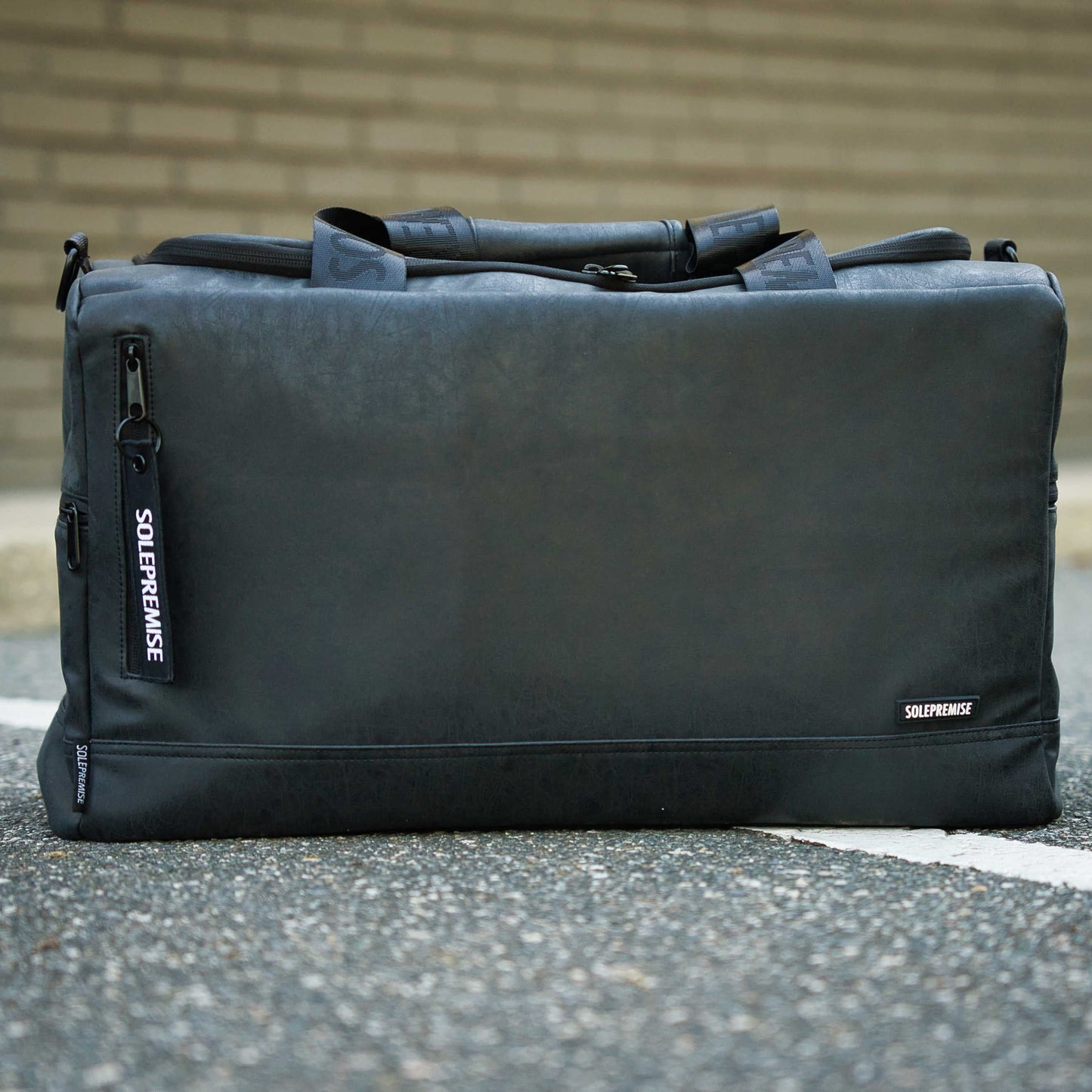 Black Leather Sneaker Duffle - Sole Essentials