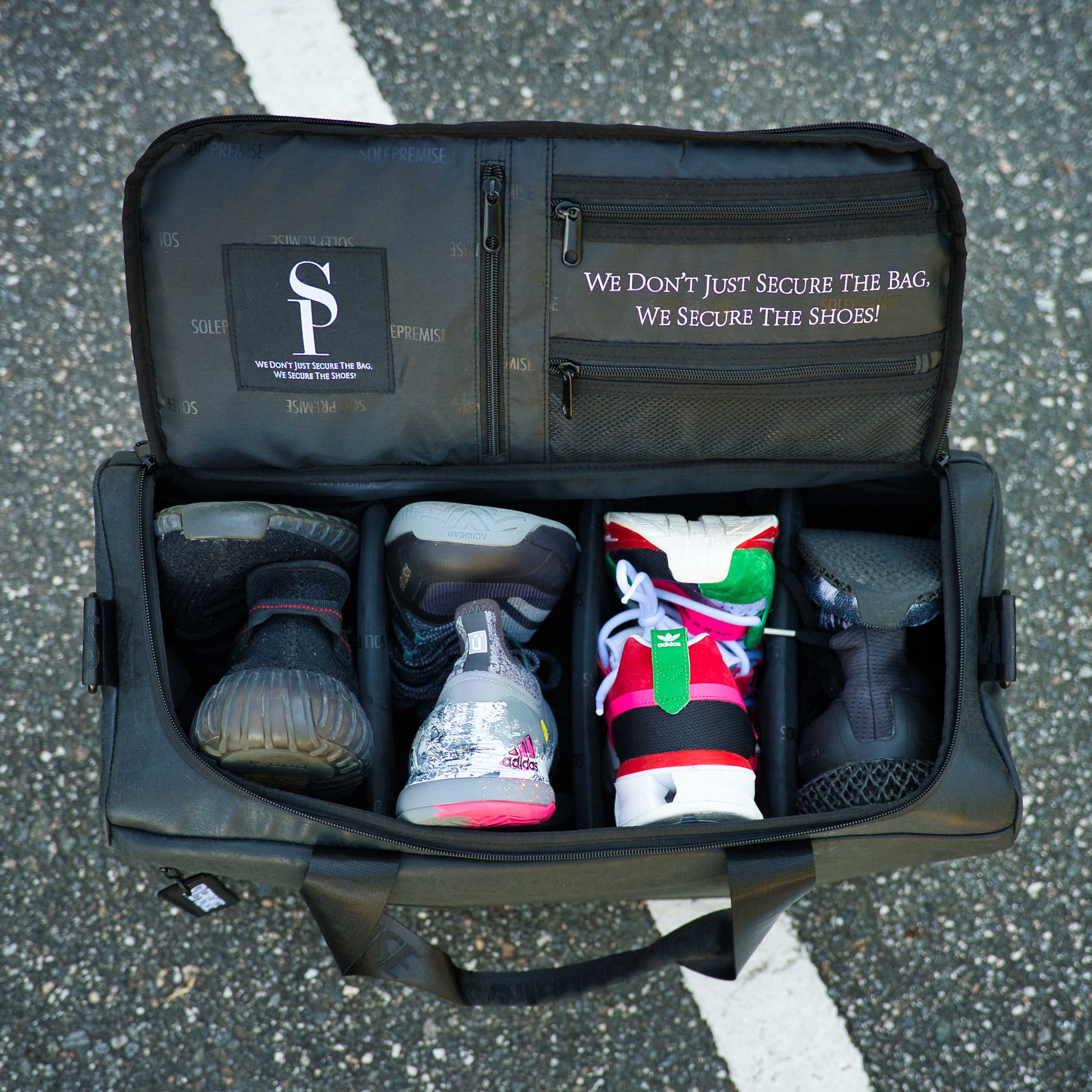 Black Leather Sneaker Duffle - Sole Essentials