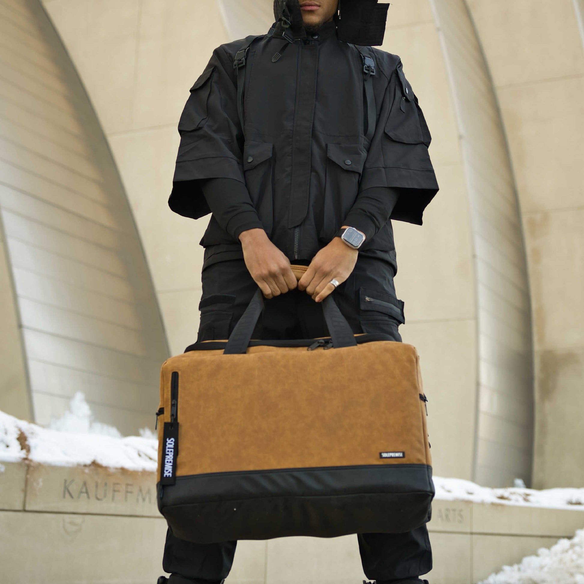 Brown Leather Sneaker Duffle - Sole Essentials