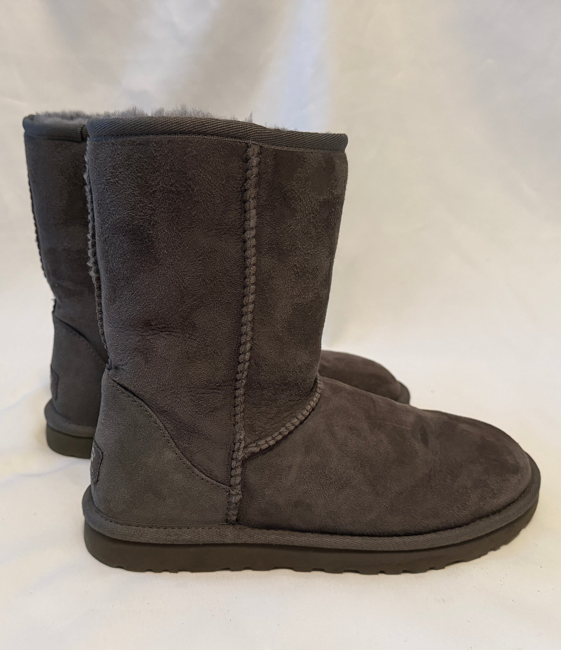 Uggs Classic Short Boots Gray Women’s Size 7 Pre-owned - Sole Essentials